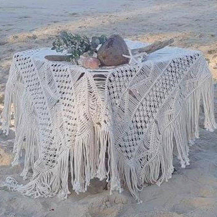 Bohemian Macrame Table Cover Kalsten