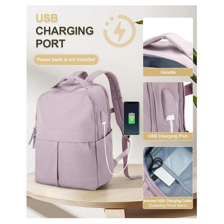 Multifunctional Laptop Backpack with USB Port and Versatile Compartments Kalsten