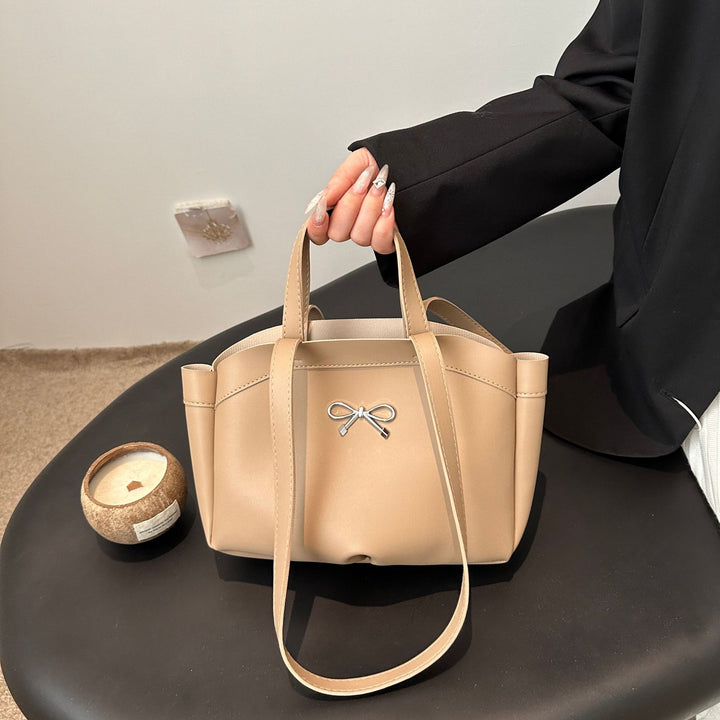 Elegant Bow Accent Handheld Tote Bag Kalsten