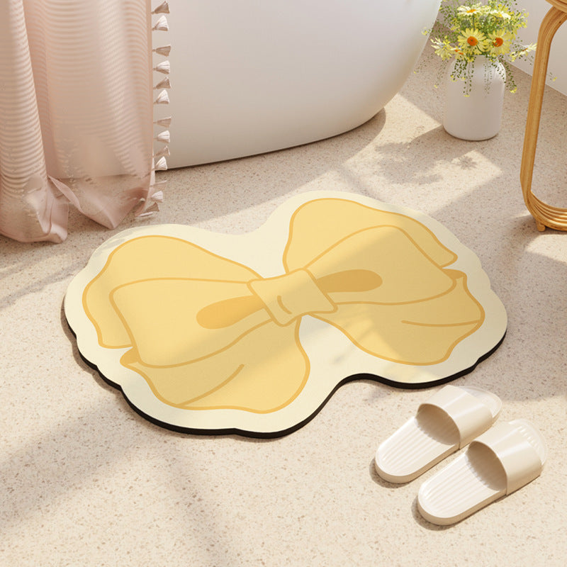 Decorative Bow-Shaped Bathroom Mat Kalsten