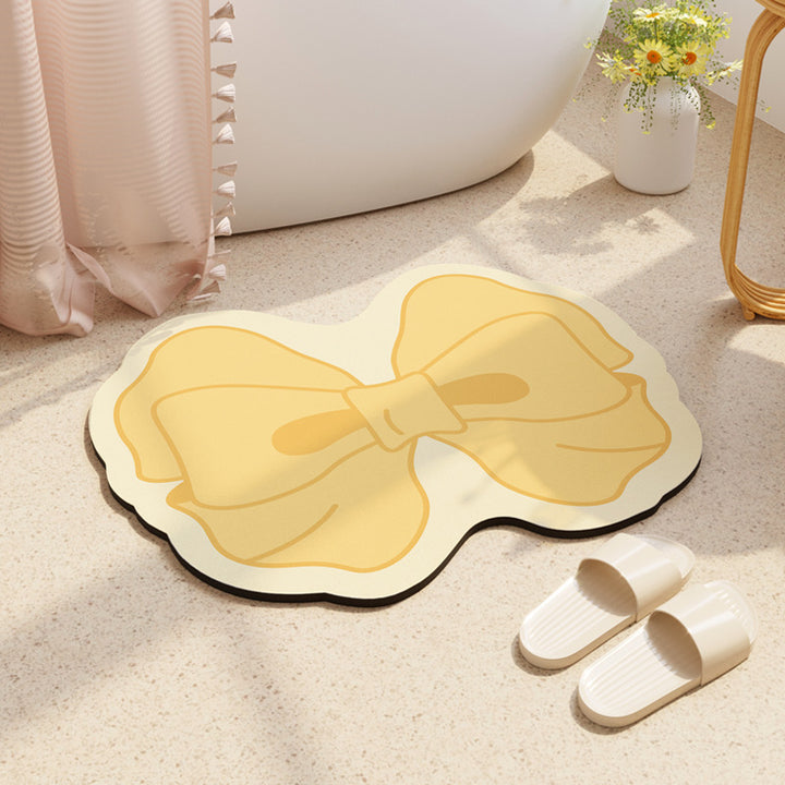 Decorative Bow-Shaped Bathroom Mat Kalsten