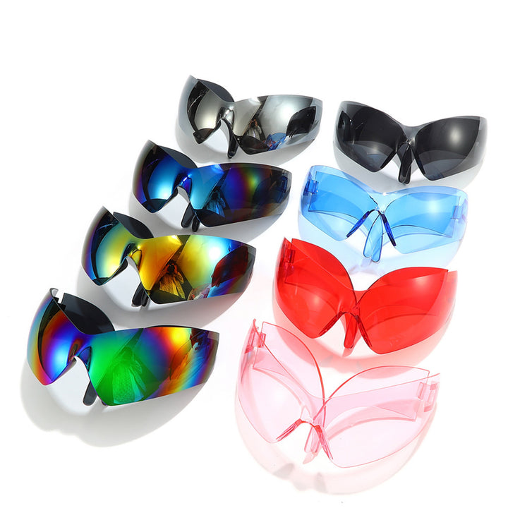 Futuristic Oversized Shield Sunglasses Kalsten