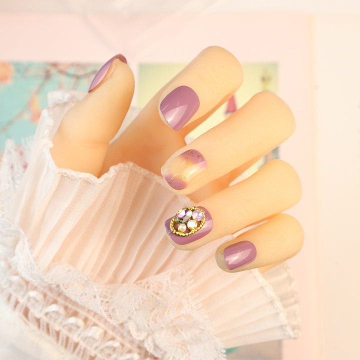 Rhinestone-Embellished Press-On Nail Art Kit Kalsten