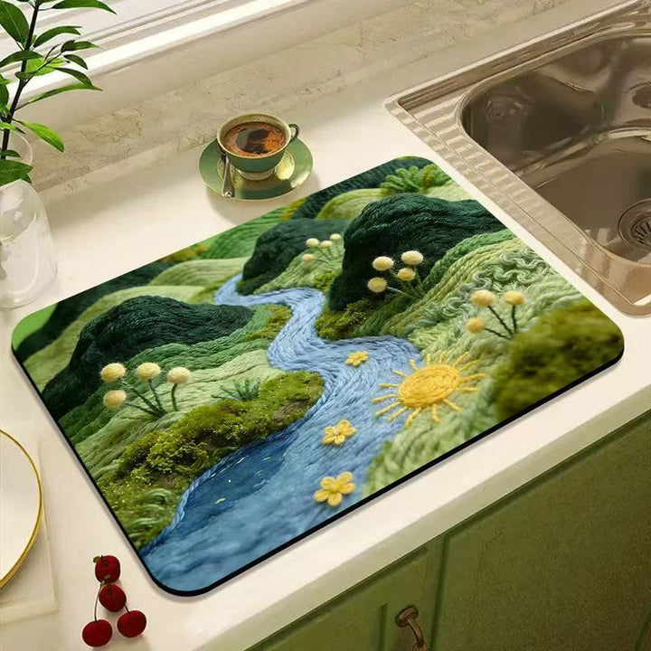Stylish Abstract Kitchen Mat