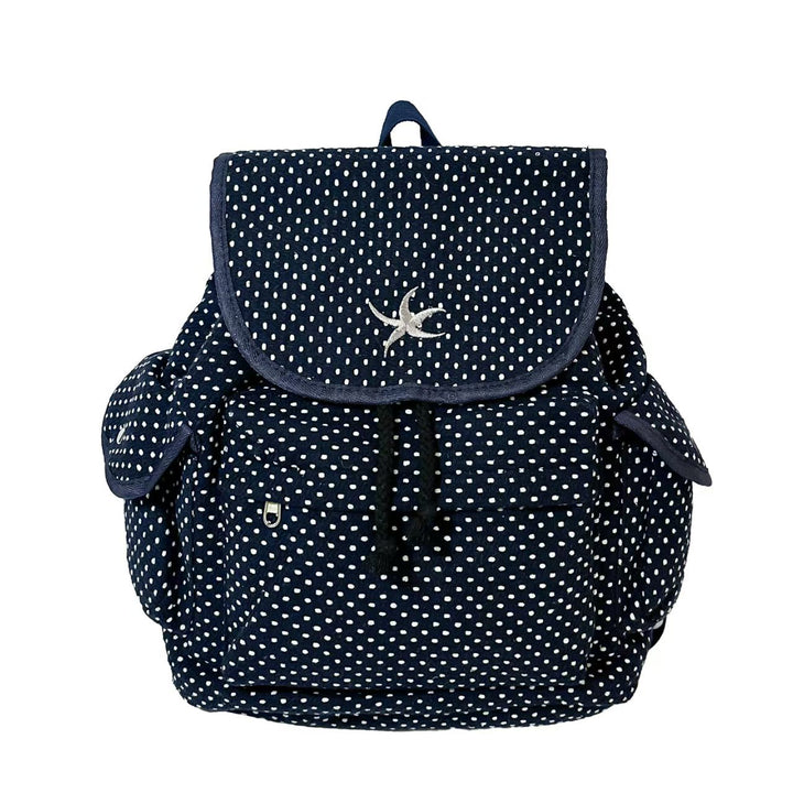 Backpack with Playful Polka Dot Pattern and Practical Storage Kalsten