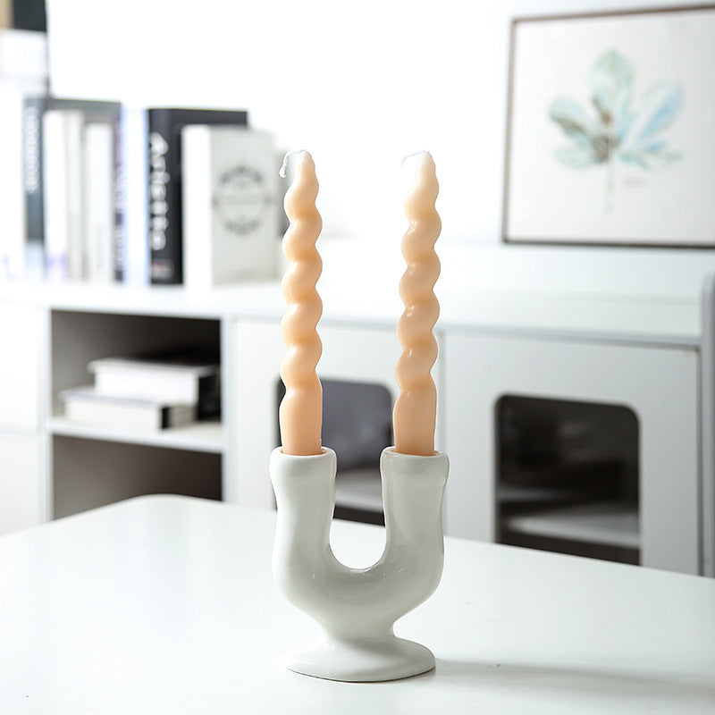 Artistic Double Chamber Candle Holder Kalsten