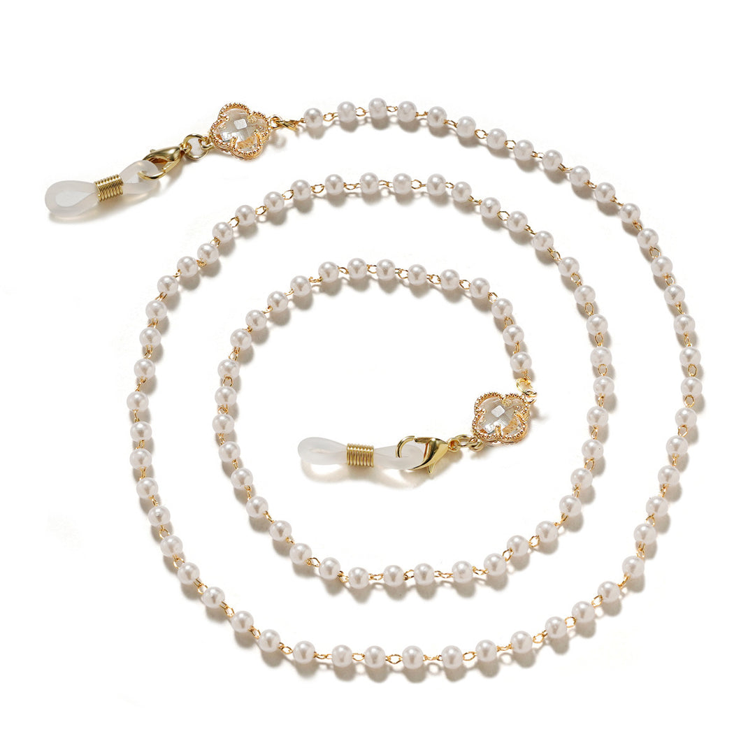 Elegant glasses holder chain with pearl accents Kalsten