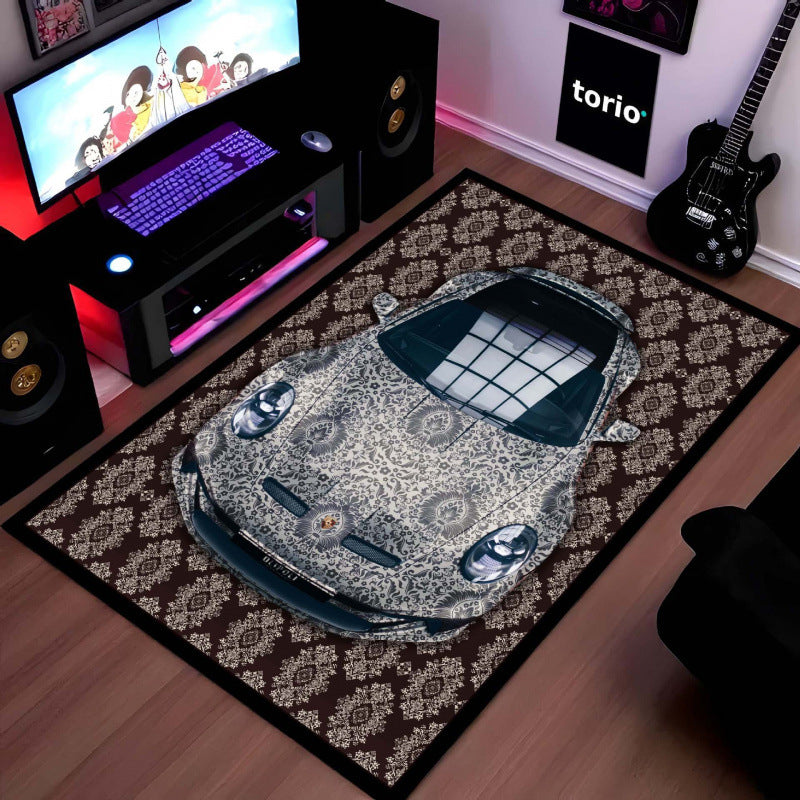 Artistic Floral Printed Area Rug