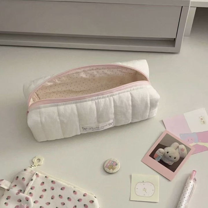 Stylish Quilted Pencil Case