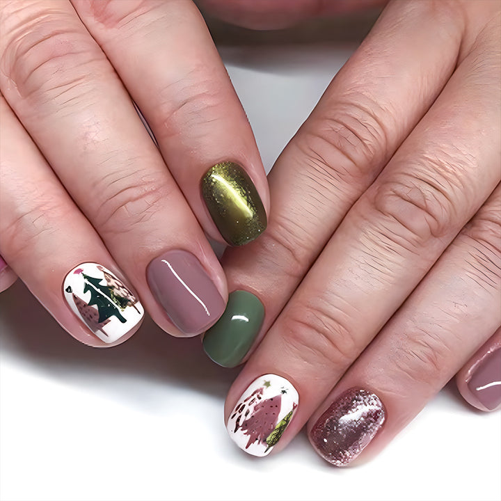 Seasonal Forest-Themed Nail Art Set Kalsten