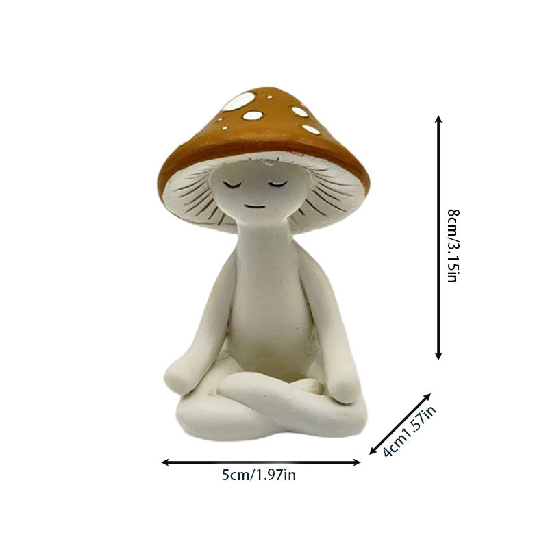 Decorative figure of a meditating mushroom Kalsten