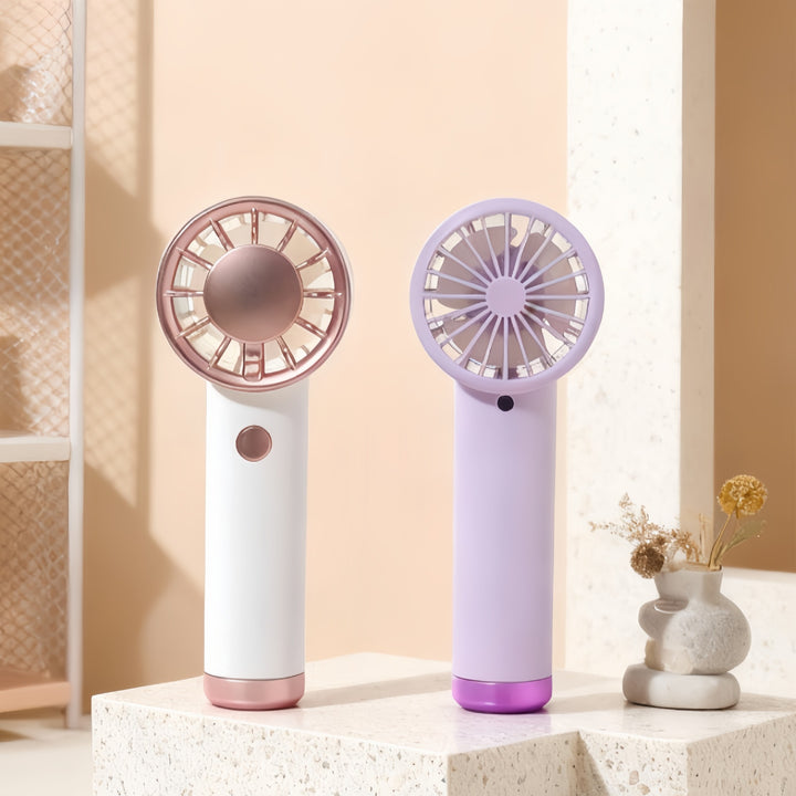 Ladies Portable Hand Fan with USB Charging Function and Ergonomic Design Kalsten