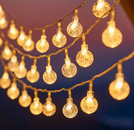 Decorative Outdoor LED Star And Globe String Lights Weather-Resistant Versatile Hanging Garland Kalsten