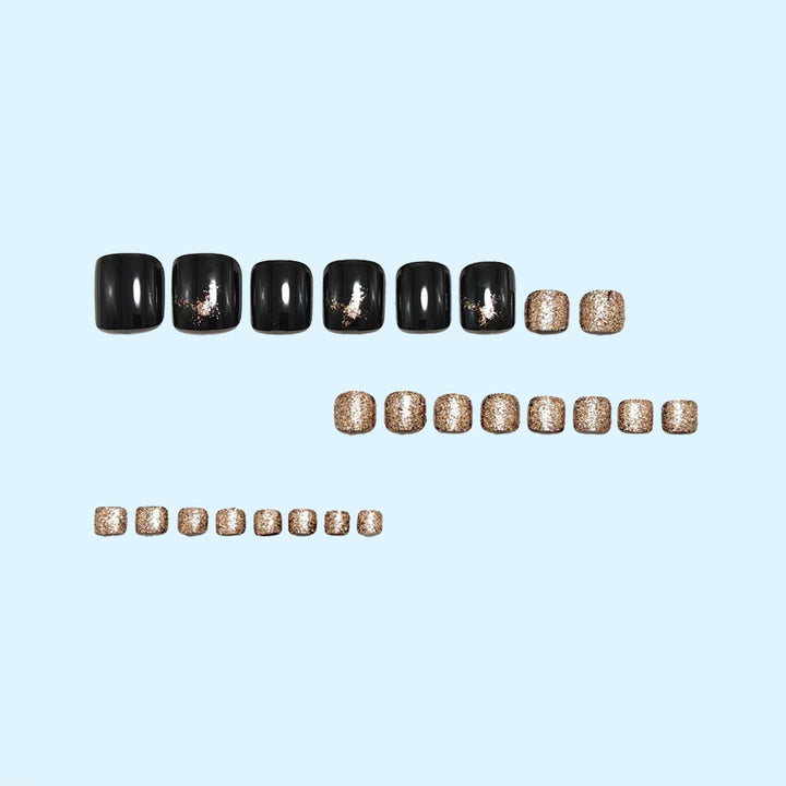 Glitter-accented artificial nails Kalsten