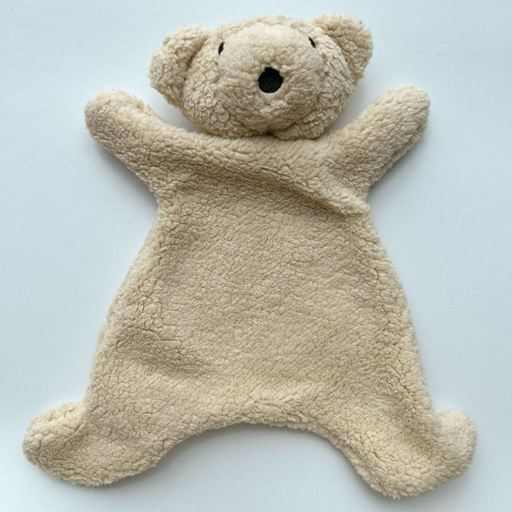 Sherpa Bear Lovey Security Blanket Handheld Comforter
