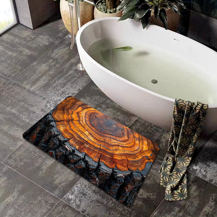 Natural Wood Grain Bath Mat Kalsten