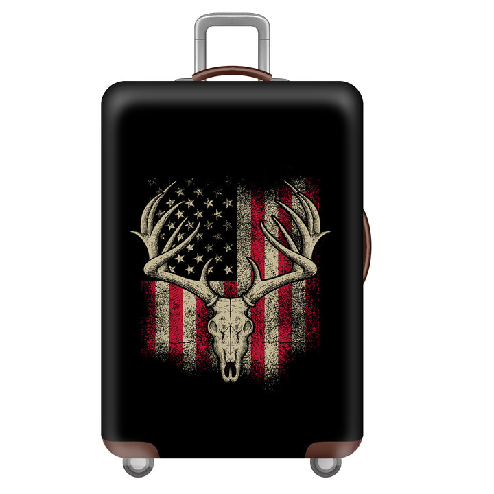 Unisex hard-shell suitcase with funny monster design Kalsten