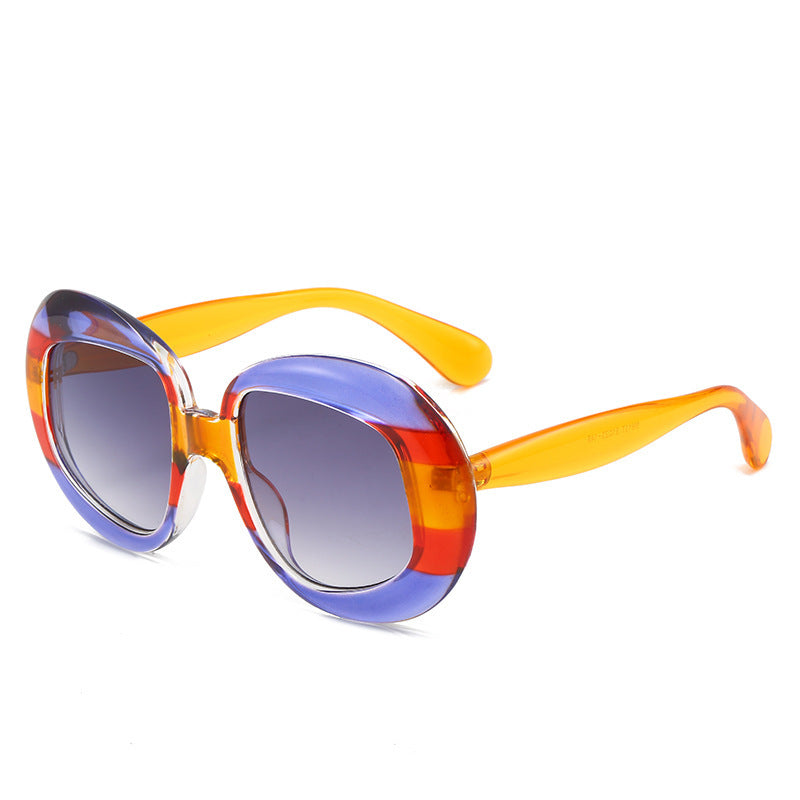 Vintage-Inspired Geometric Frame Sunglasses Kalsten