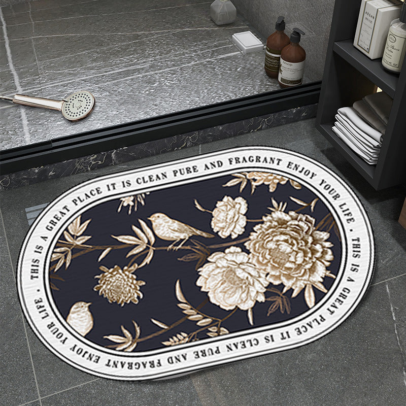 Unisex Floral Pattern Bathmat Kalsten