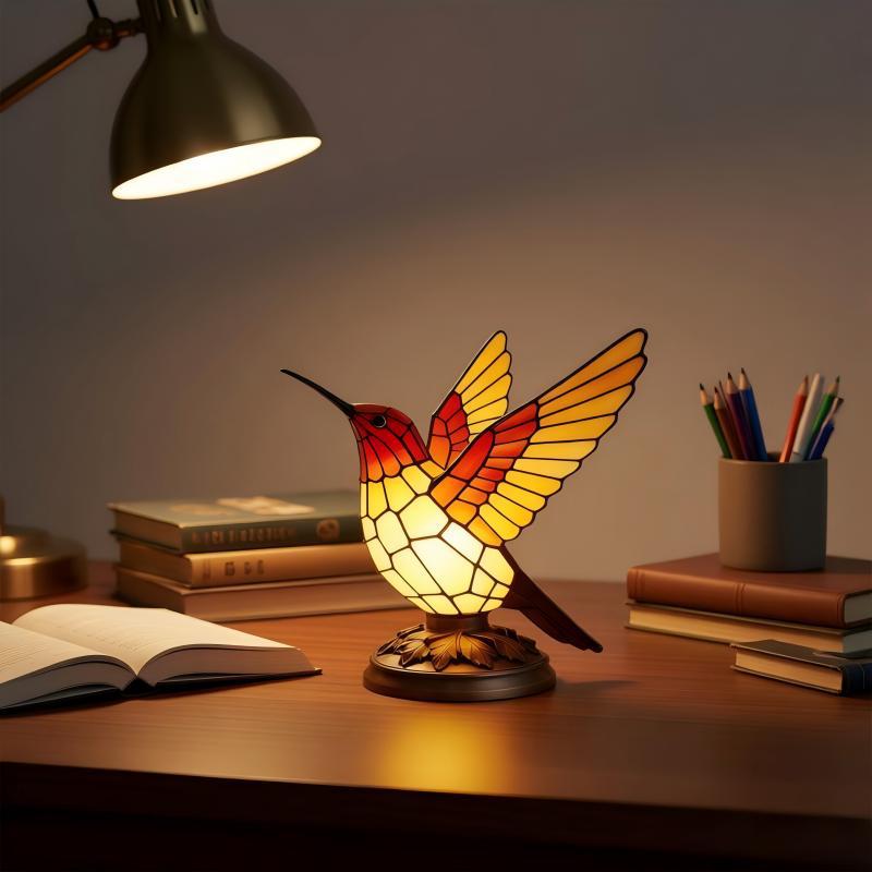 Decorative table lamp in the shape of a hummingbird Kalsten
