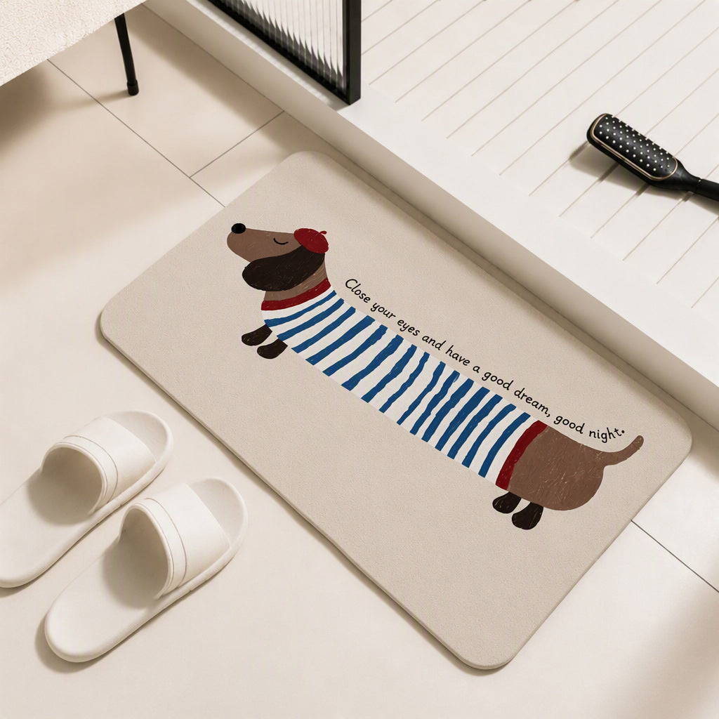 Cartoon-Themed Bath Mat Kalsten