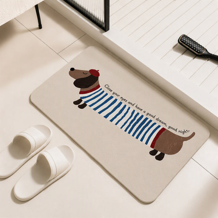 Cartoon-Themed Bath Mat Kalsten