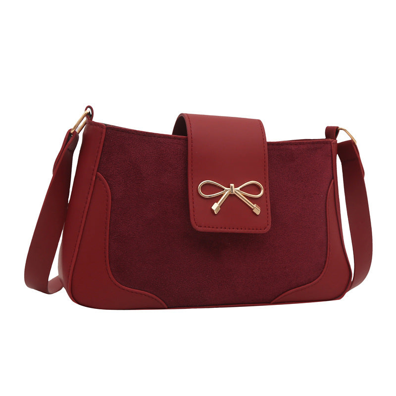 Stylish Faux Suede Handbag Kalsten