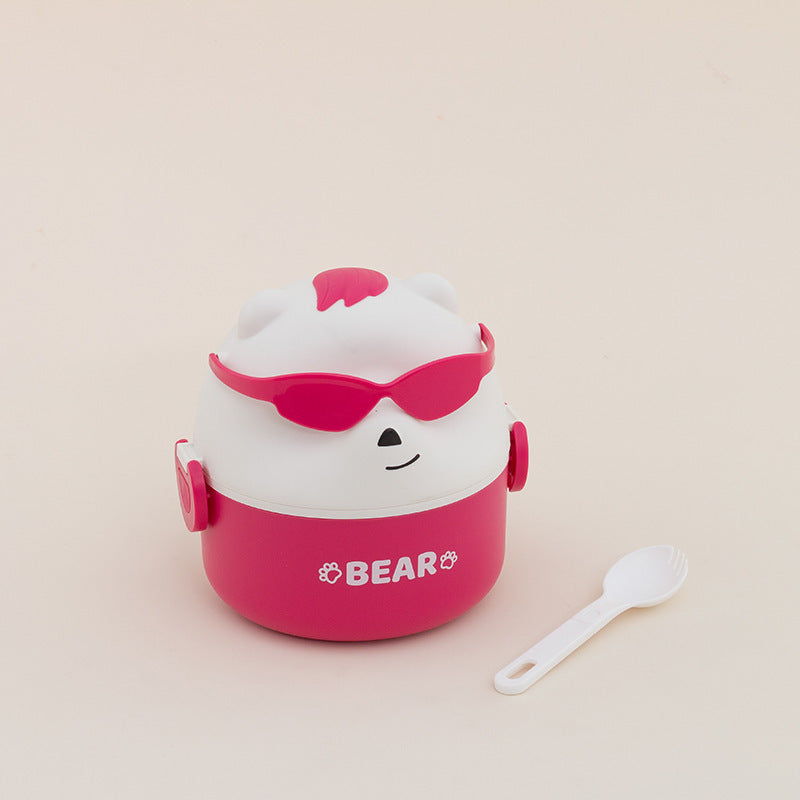 Cute Bear-Themed Portable Snack Container