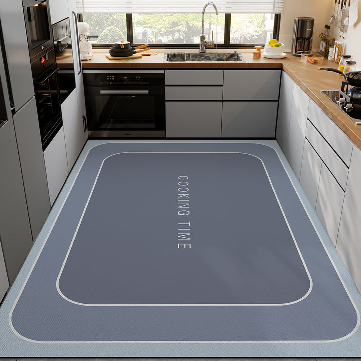 Floral Pattern Kitchen Mat