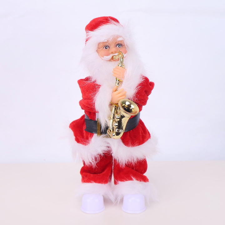 Decorative Santa Claus figure with candy