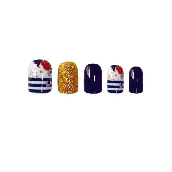 Decorative Floral Press-On Nail Set Kalsten 1787913909