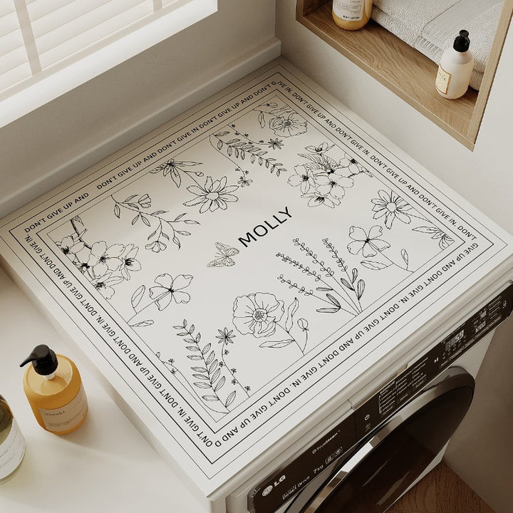 Decorative Laundry Counter Mat