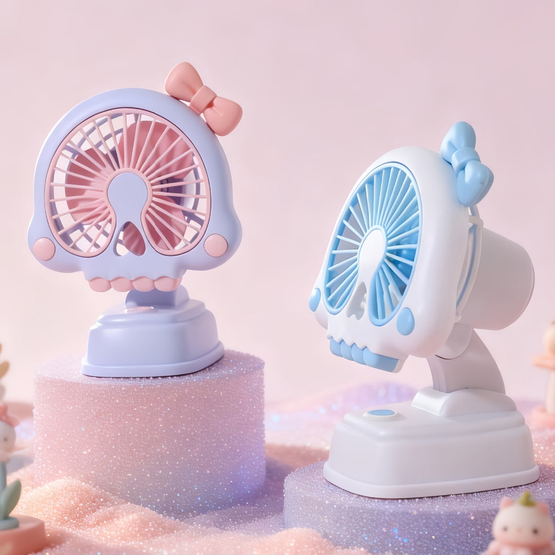Women's Mini Table Fan in Creative Skull Design Kalsten