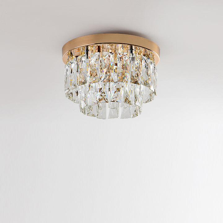 Elegant Crystal Flush Mount Light