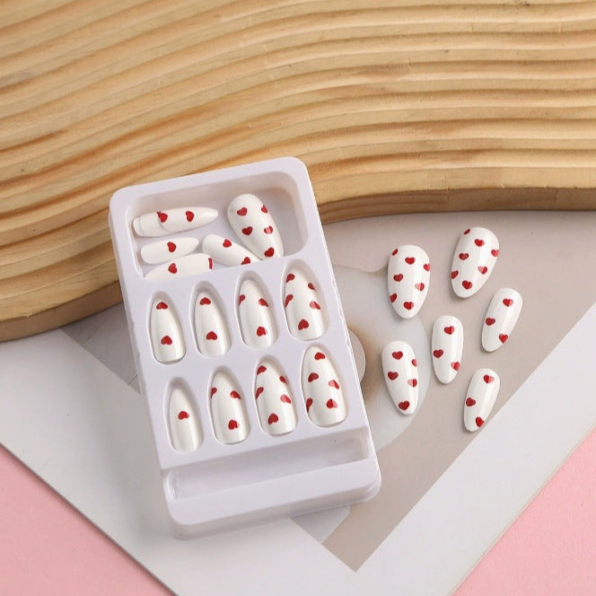 Heart-Embellished Nail Art Set Kalsten