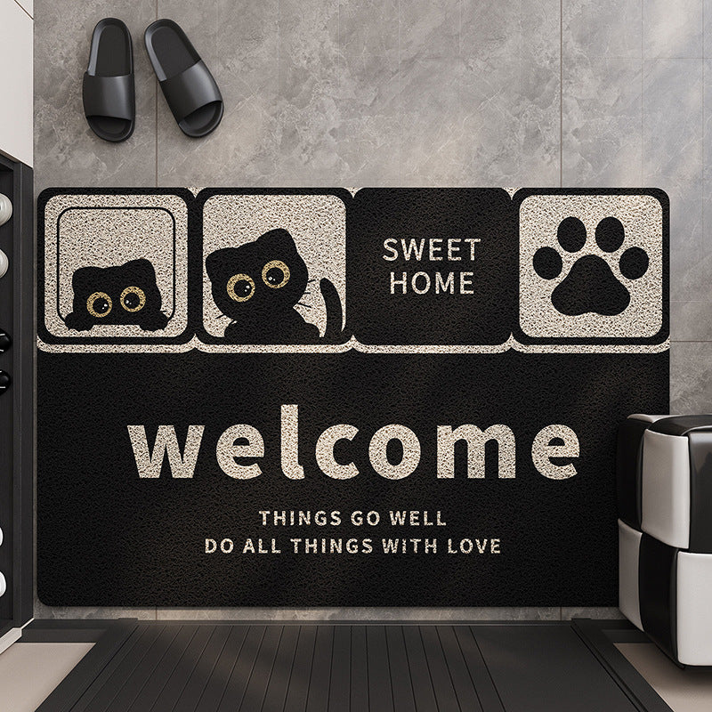Whimsical Cartoon Welcome Mat