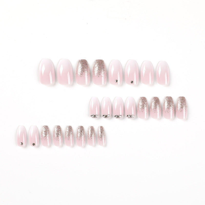 Elegant Glitter Ombre Acrylic Nail Enhancements Kalsten