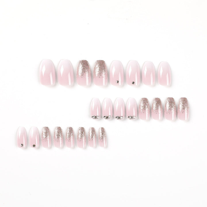 Elegant Glitter Ombre Acrylic Nail Enhancements Kalsten