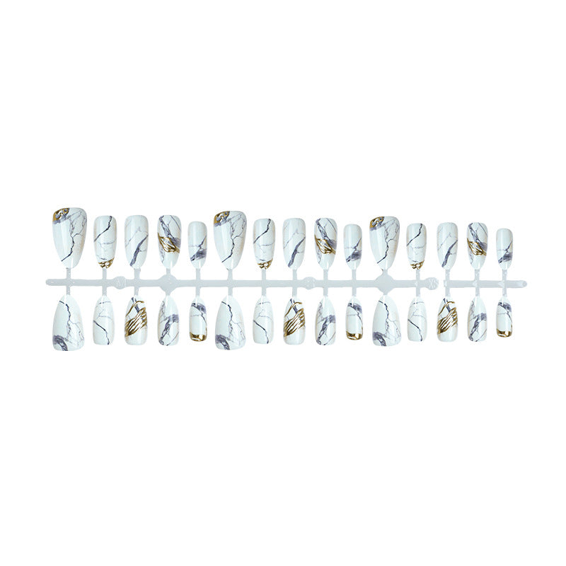 Marble Effect Press-On Nails