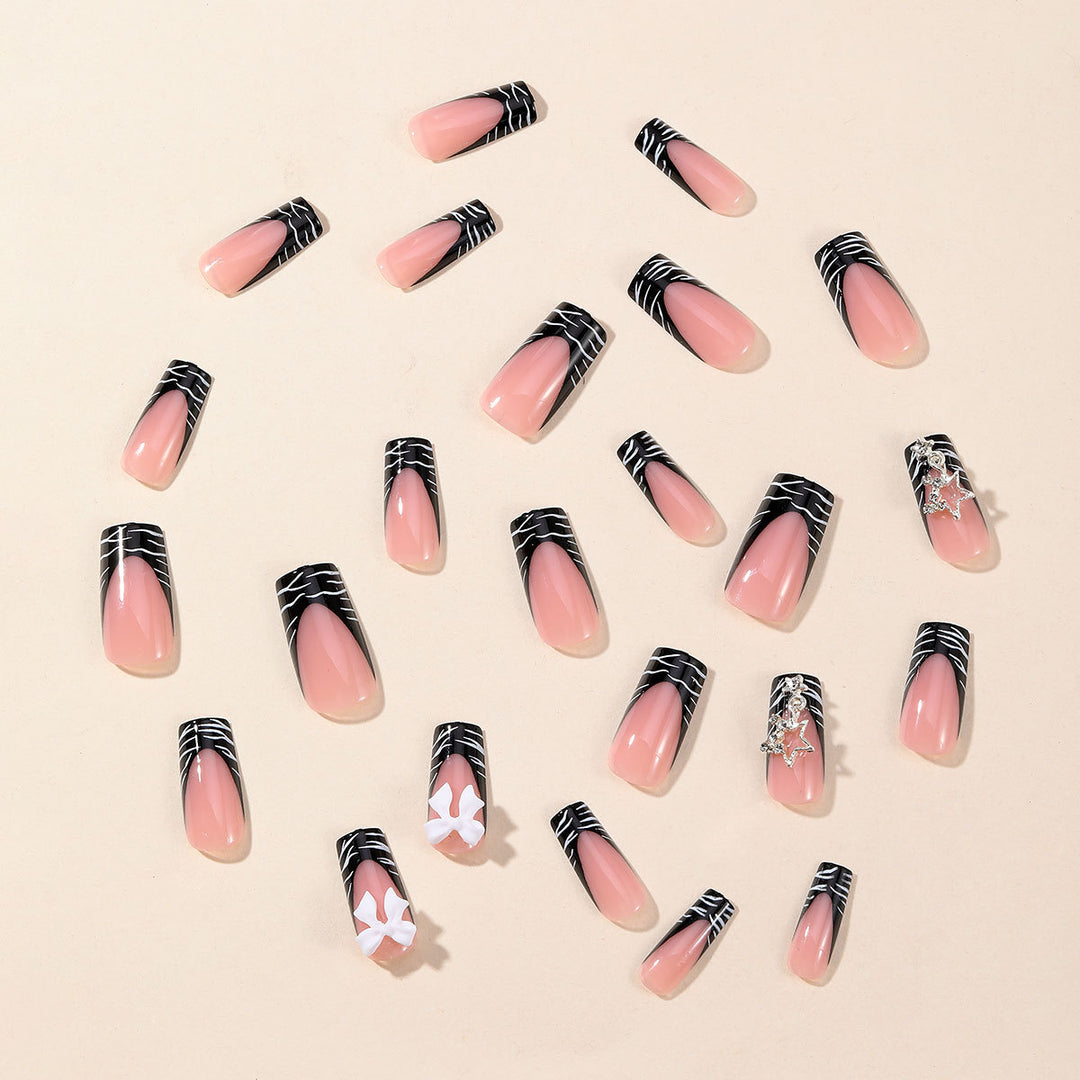 Elegant 3D Nail Art Extensions with Floral Accents Kalsten