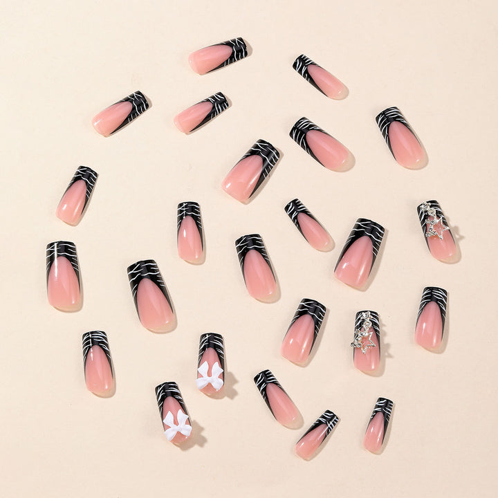 Elegant 3D Nail Art Extensions with Floral Accents Kalsten