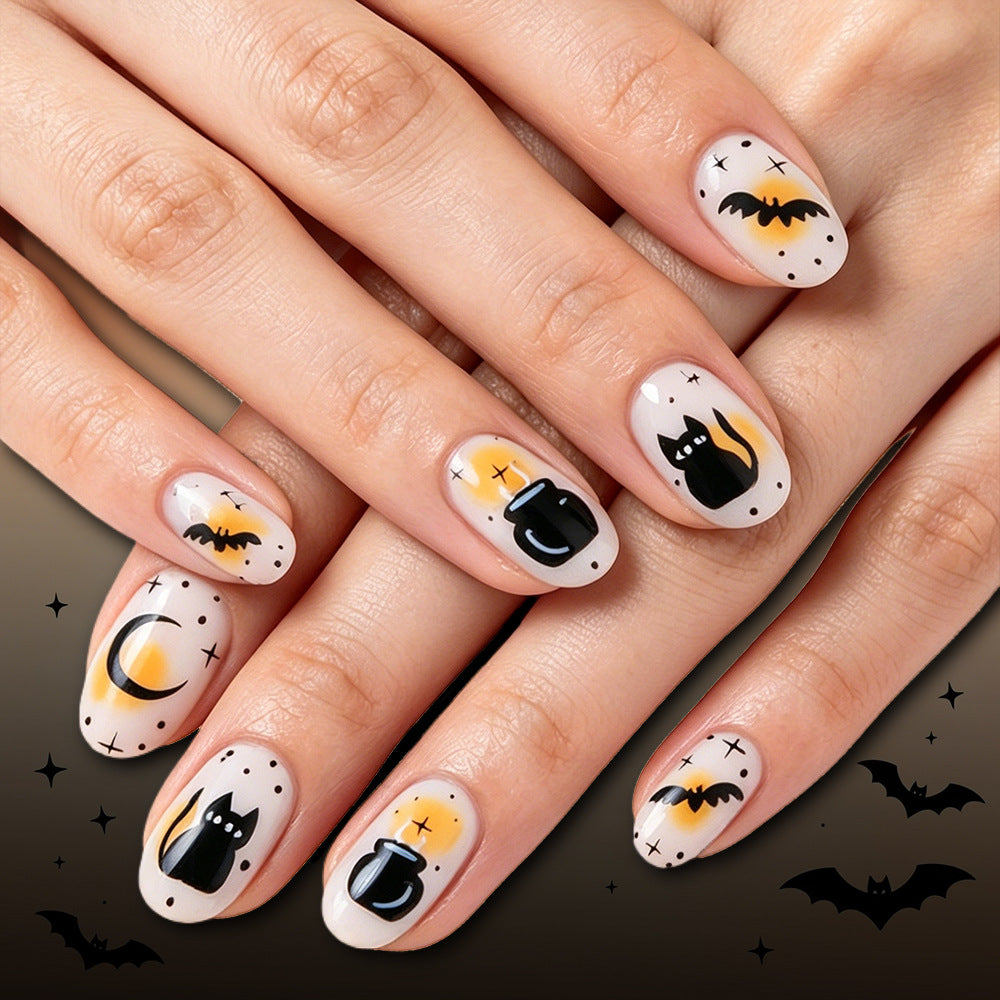Halloween-Themed Nail Art Design Kalsten