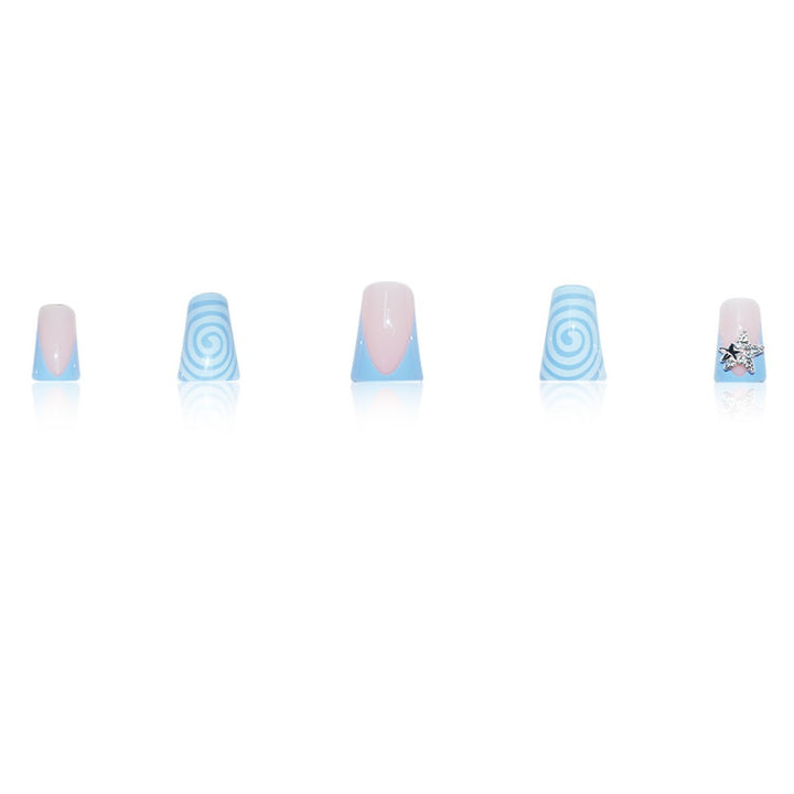 Decorative Star and Swirl Nail Art Extensions Kalsten