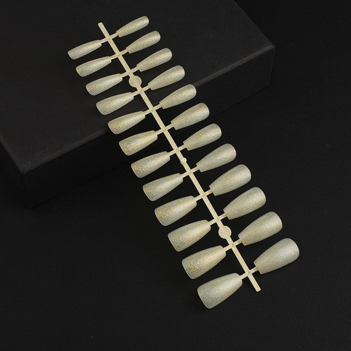 Artificial Nail Set with Elegant Glitter Effect Kalsten