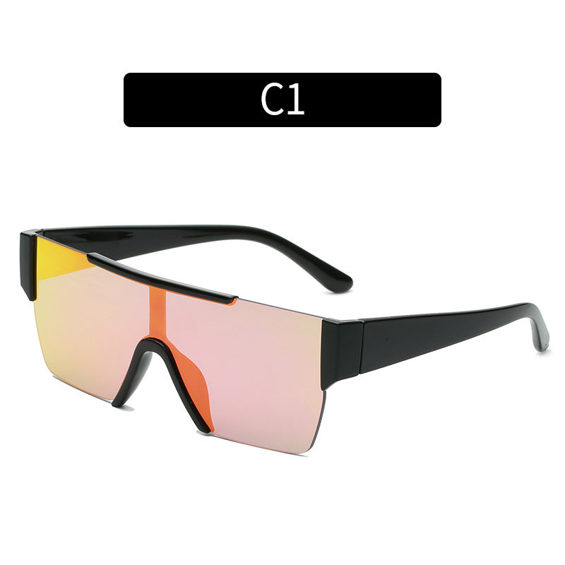 Futuristic Block Frame Sunglasses