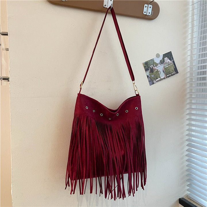Fringe Suede Crossbody Bag Kalsten