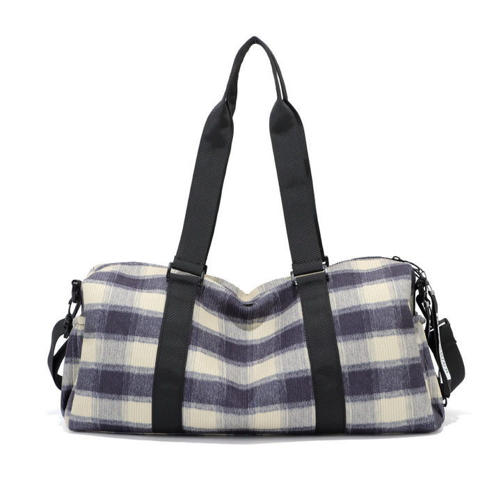 Stylish Checkered Gym Duffle Bag Kalsten