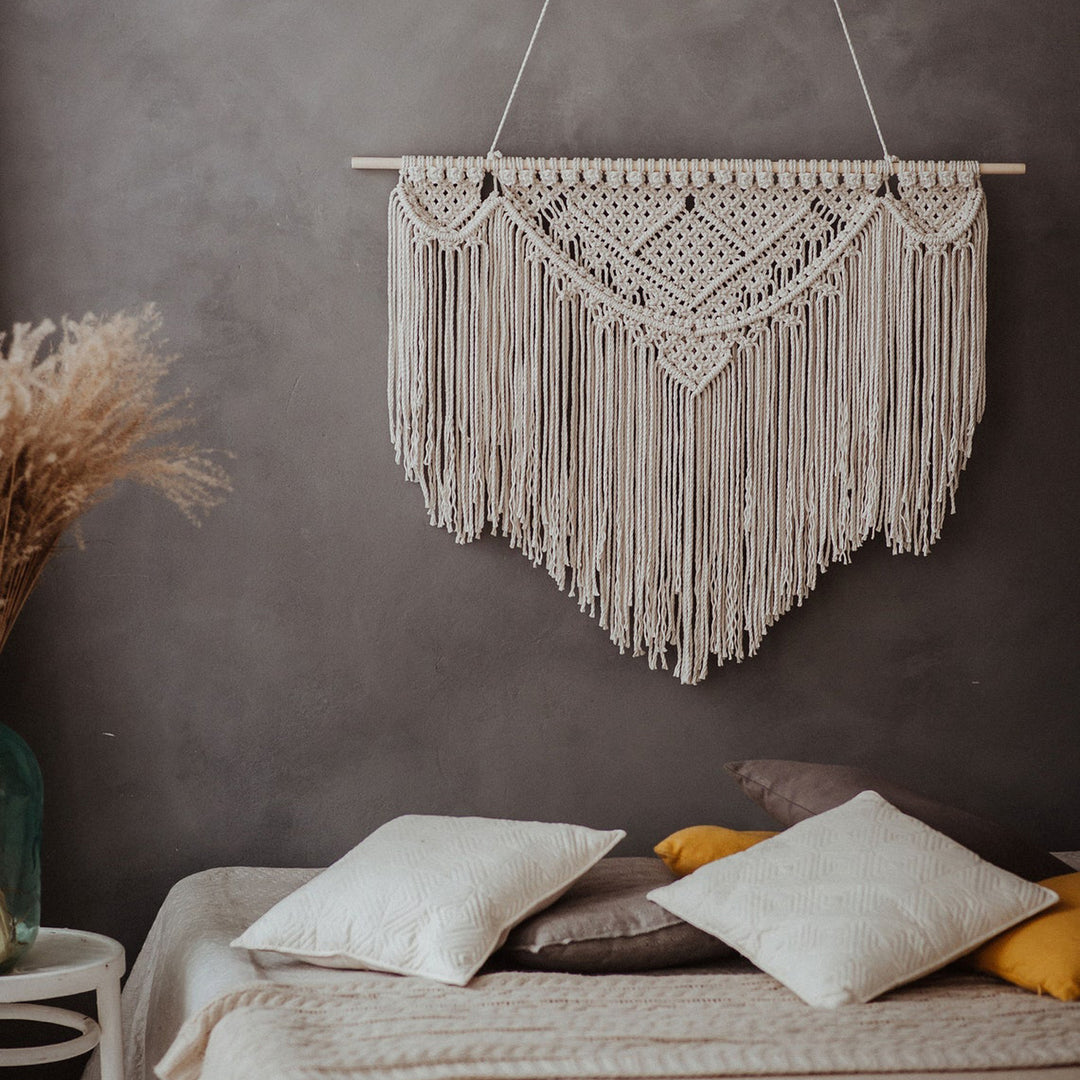 Macrame Wall Tapestry with Artistic Fringes Kalsten