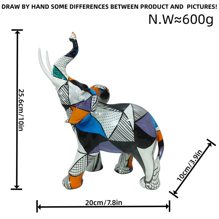 Artistically designed elephant figure Kalsten
