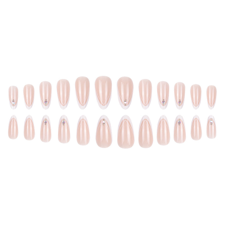 Elegant Stiletto Press-On Nail Art Kalsten